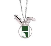 no/no Collier avec pendentif en forme de lapin Hippo Weight River Mud Art déco