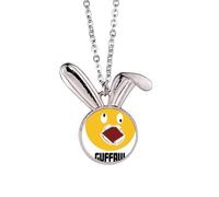 no/no Collier avec pendentif en forme de lapin jaune avec émotions du rire