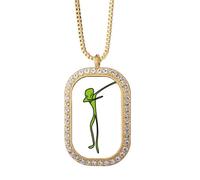 no/no Collier avec pendentif en forme de planète Terre Univers humain en cristal