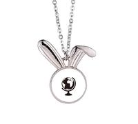 no/no Collier avec pendentif lapin, géographie de la région du monde de la Terre