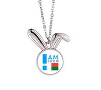 no/no Collier avec pendentif lapin I Am From Madagascar Art déco