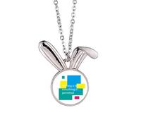 no/no Collier avec pendentif lapin « Nothing Is True Everything Is Pertted »