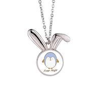 no/no Collier avec pendentif pingouin en forme de lapin dans l'Antarctique