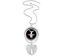 no/no Collier avec pendentif « Please Cherish Our Only Neighbor On Earth » - Pendentif en forme d'ailes d'ange, M