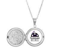 no/no Collier médaillon avec inscription « The Universe Yours » - Cadeau d'anniversaire
