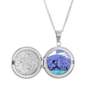 no/no Collier médaillon tendance de l'Atlantique de l'Islande Art Déco - Cadeau d'anniversaire