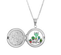 no/no Collier Médaillon To My Favorite Cactus pour Image Bijoux Cadeau d'anniversaire