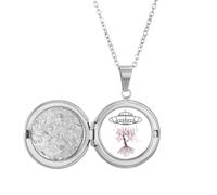 no/no Collier médaillon UFO Rain Irrigates Pêchers - Cadeau d'anniversaire