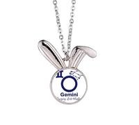 no/no Collier pendentif constellation destin anniversaire lapin génial bijoux cadeau