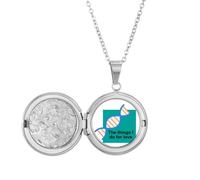 no/no Collier tendance avec médaillon « Things I Do For Love » Art Déco Bijoux Cadeau d'anniversaire