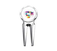 no/no Coloré Joy Celebrate Witch Festival Golf Divot Tool Golf Ball Marker Outil de réparation