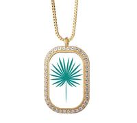 no/no Cypress Line Vectorgraph Art Déco Fashion Collier Pendentif Diamant Cristal Doré Bijoux
