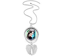 no/no Digne Sedate Elegance Splendide Pendentif Ailes d'ange Rotation Collier Bijoux, M