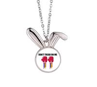 no/no Dont Tread On Me Collier avec pendentif en forme de lapin Art déco