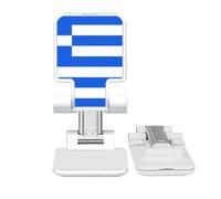 no/no Drapeau national de la Grèce Union Européenne Pays Support de téléphone portable réglable Bureau pliable