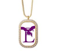 no/no Eagle Fly Stay Branch Collier avec pendentif en cristal et diamant Doré