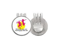 no/no English Classic Emotional Lyrics Marqueur de balle de golf en émail magnétique pour chapeau