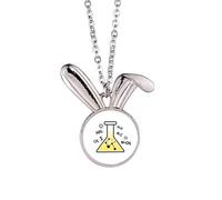 no/no Equation Animation Collier Pendentif Lapin Répondant Checal Lapin Animal Bijoux Cadeau