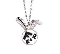 no/no Fear Tears Apart Collier avec pendentif en forme de lapin