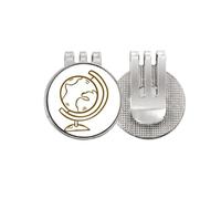 no/no Globe World Teach Aid Marqueur de balle de golf en émail magnétique