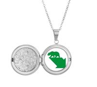 no/no Green Disadvantage Bear Market Médaillon pour photo Cadeau d'anniversaire