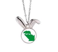 no/no Green Disadvantage Collier avec pendentif en forme de lapin