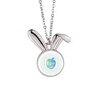 no/no Green Pepper Healthy Living Line Collier avec pendentif lapin