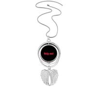 no/no Help Me Cards International Collier avec pendentif en forme d'ailes d'ange, M