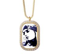 no/no High Cold Woman Exquisiteness Vogue Collier Pendentif Diamant Cristal Doré Bijoux