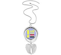 no/no I Am From Asia Collier avec pendentif en forme d'ailes d'ange, M