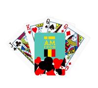 no/no I Am From Belarus Art Deco Fashion Symbole Poker Jeu de cartes classique