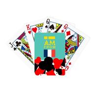 no/no I Am From France Art Déco Mode Symbole Poker Jeu Classique