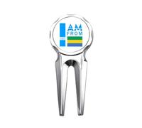 no/no I Am From Gabon Outil de réparation de balle de golf Art déco
