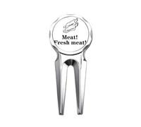 no/no I Love Eating Meat Outil de réparation de balle de golf Art déco