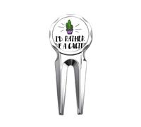 no/no I'd Rather Be A Cactus Cactus Golf Divot Outil de réparation de balle de golf