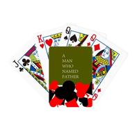 no/no Jeu de cartes à jouer avec symbole « Man Love Dad Father Futrue »