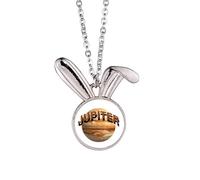 no/no Jovian Eye Spot Shadow Art Deco Fashion Collier Pendentif Lapin Animal Bijoux Cadeau