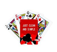 no/no Just Clean And Simple Art Deco Fashion Symbole Poker Jeu de cartes classique