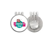 no/no Kids Day Marqueur de balle de golf en émail magnétique