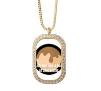 no/no Life was like a box of chotes Collier avec pendentif en cristal de diamant Doré