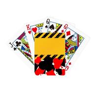 no/no Logo noir et jaune bandes de voiture de ligne de ligne de ligne de jeu classique jeu de cartes à jouer
