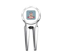 no/no Logo Tie The Index And S Save Life Golf Divot Tool Golf Ball Marker Repair Tool
