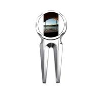 no/no Look Into The Distance Art Deco Fashion Golf Divot Tool Golf Ball Marker Repair Tool