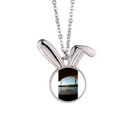 no/no Look Into The Distance Collier avec pendentif lapin Art déco