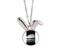 no/no Look Into The Distance Collier avec pendentif lapin Art déco