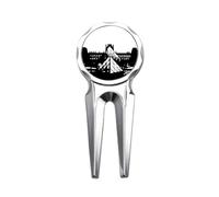 no/no Louvre Museum Renaissance Seine Golf Divot Tool Golf Ball Marker Repair Tool