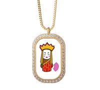 no/no Loveliness Reference Moines Collier Pendentif Diamant Cristal Doré Bijoux