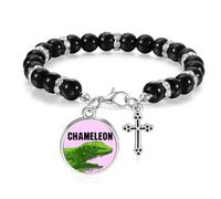 no/no Madagascar Bracelet de perles afcaméléon bohème pour homme et femme