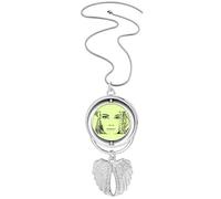no/no Magnifique collier élégant avec pendentif en forme d'ailes d'ange pour femme, M