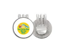 no/no Marqueur de balle de golf magnétique en émail pour enfant Motif cœurs